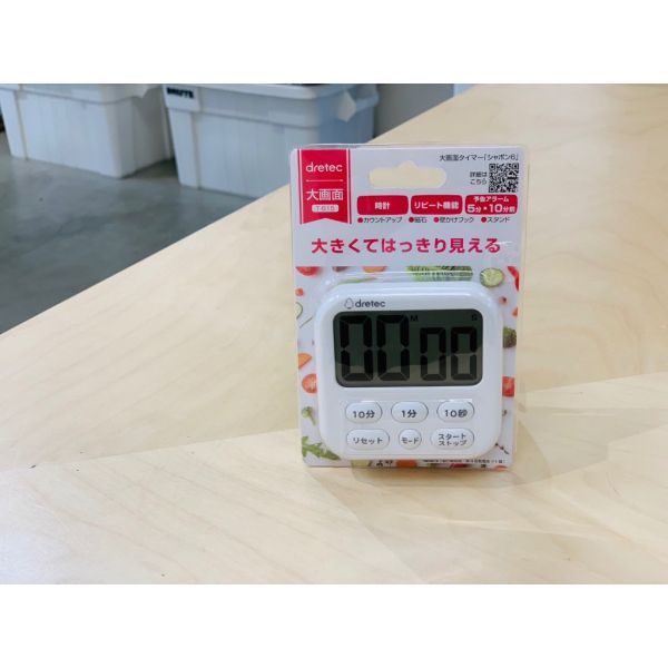 dretec 日本大螢幕時鐘計時器 廚房計時器、電子計時器