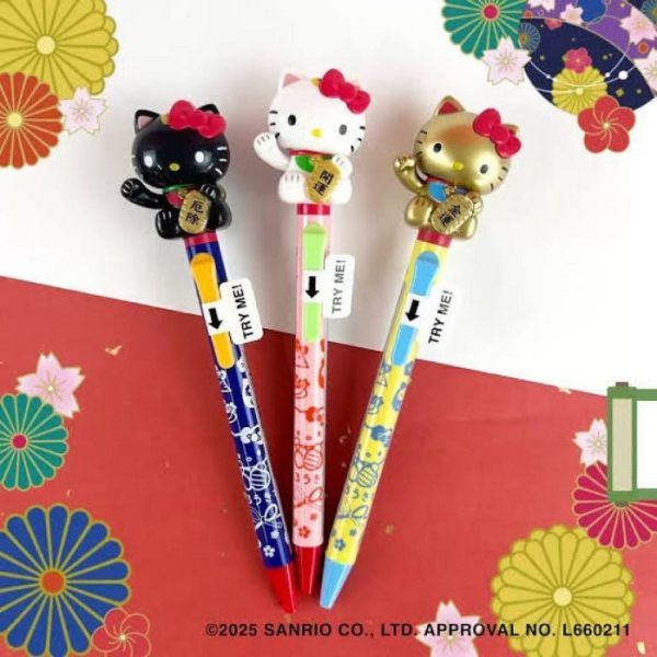 日本限定 三麗鷗 Hello kitty 搖擺原子筆 開運 招財 原子筆 KITTY搖擺公仔原子筆 金色 白色 黑色 限量發行 日本限定 三麗鷗 Hello kitty 搖擺原子筆 開運 招財 原子筆 KITTY搖擺公仔原子筆 金色 白色 黑色 限量發行