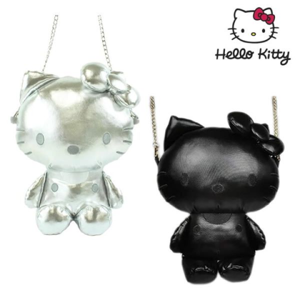 日本正版 三麗鷗 Sanrio 皮革kitty斜背包 KITTY造型包 金鍊條斜背包 KITTY 斜背拉鍊包 30cm 現貨 日本正版 三麗鷗 Sanrio 皮革kitty斜背包 KITTY造型包 金鍊條斜背包 KITTY 斜背拉鍊包 30cm