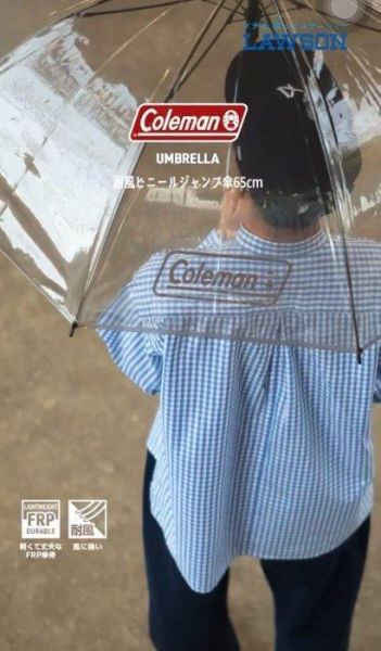 日本期間限定聯名款 直立雨傘 折疊雨傘 透明感雨傘 Coleman &日本LAWSON超商推出 限定聯名系列雨傘 雨具 日本期間限定聯名款 直立雨傘 折疊雨傘 透明感雨傘 Coleman &日本LAWSON超商推出 限定聯名系列雨傘 雨具