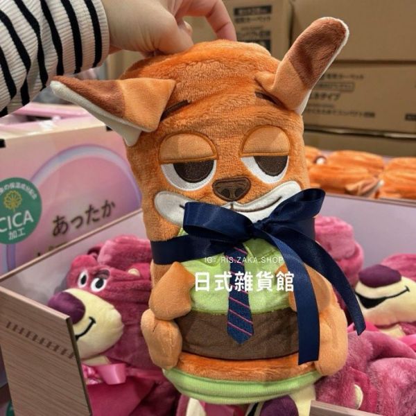 日本限定 迪士尼 動物方城市 胡尼克毛毯 100x140cm 可捲式收納款毛毯 尼克毛毯 保暖毛毯 冷氣毯 日本限定 迪士尼 動物方城市 胡尼克毛毯 100x140cm 可捲式收納款毛毯 尼克毛毯 保暖毛毯 冷氣毯