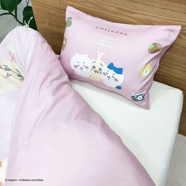 日本限定 chiikawa 吉伊卡哇 枕頭套 雙面款枕頭套 43×63cm 吉依卡哇 拉鍊枕頭套 日本限定 chiikawa 吉伊卡哇 枕頭套 雙面款枕頭套 43×63cm 吉依卡哇 拉鍊枕頭套 枕頭 吉依卡哇枕頭 被套+枕頭套組 2件組