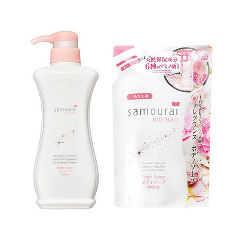 日本 samourai woman 白玫瑰 沐浴乳 500ml 補充包400m 玫瑰沐浴乳 洗髮精 潤髮乳 日本 samourai woman 白玫瑰 沐浴乳 500ml 補充包400m 玫瑰沐浴乳 洗髮精 潤髮乳