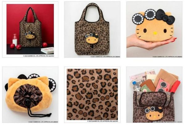 日本三麗鷗 限量款 日曬凱蒂貓 曬黑豹紋款 KITTY 購物袋 可收納購物袋 豹紋購物袋 日本三麗鷗 限量款 日曬凱蒂貓 曬黑豹紋款 KITTY 購物袋 可收納購物袋 豹紋購物袋