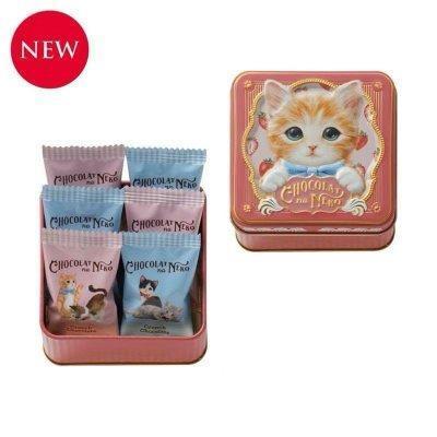 日本情人節 期間限定 Morozoff摩洛索夫聯名貓咪造型巧克力禮盒組 5入 6入17入 貓星人造型鐵盒 限量款 日本情人節 期間限定 Morozoff摩洛索夫聯名貓咪造型巧克力禮盒組 5入 6入17入 貓星人造型鐵盒 限量款