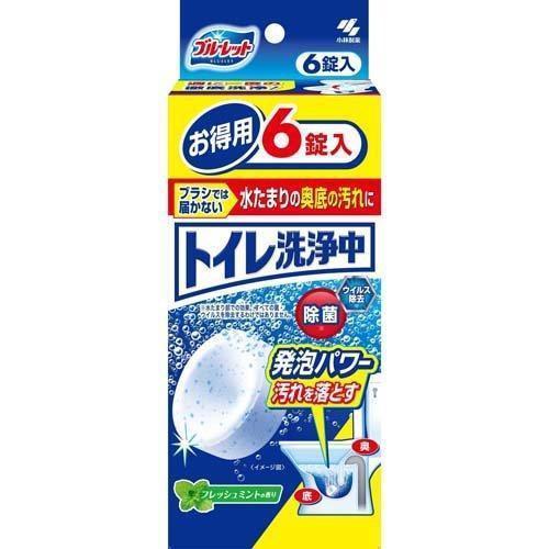 日本製 小林 馬桶清潔錠 清新薄荷香型 馬桶專用清潔錠片 馬桶發泡清潔錠 馬桶底槽專用 6片裝 日本製 小林 馬桶清潔錠 清新薄荷香型 馬桶專用清潔錠片 馬桶發泡清潔錠 6片裝