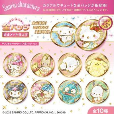 日本限定 限量款 三麗鷗金徽章 三麗鷗角色盲盒金徽章 限量款套組 10入 全款各1入 全系列角色款 收藏品 日本限定 限量款 三麗鷗金徽章 三麗鷗角色盲盒金徽章 限量款套組 10入 全款各1入 全系列角色款 收藏品