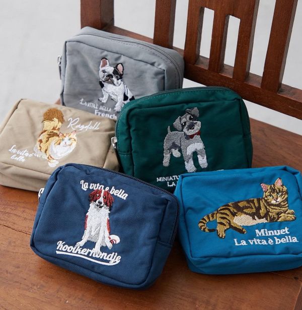 日本限定 期間限定 刺繡動物化妝包 收納包 刺繡包 精緻刺繡動物收納包 拉鍊包 分類包 日本限定 期間限定 刺繡動物化妝包 收納包 刺繡包 精緻刺繡動物收納包 拉鍊包 分類包