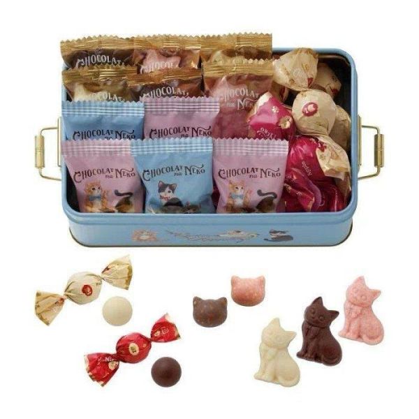 日本情人節 期間限定 Morozoff摩洛索夫聯名貓咪造型巧克力禮盒組 5入 6入17入 貓星人造型鐵盒 限量款 日本情人節 期間限定 Morozoff摩洛索夫聯名貓咪造型巧克力禮盒組 5入 6入17入 貓星人造型鐵盒 限量款