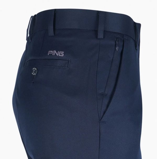 PING-男款經典吸濕排汗抗UV平面休閒長褲 