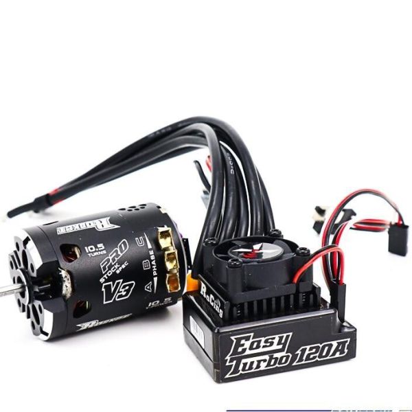 競速車專用 XRC ET120有感無刷電調+ROCKET V3電機套裝120A 1/10車開T 好盈 v3 