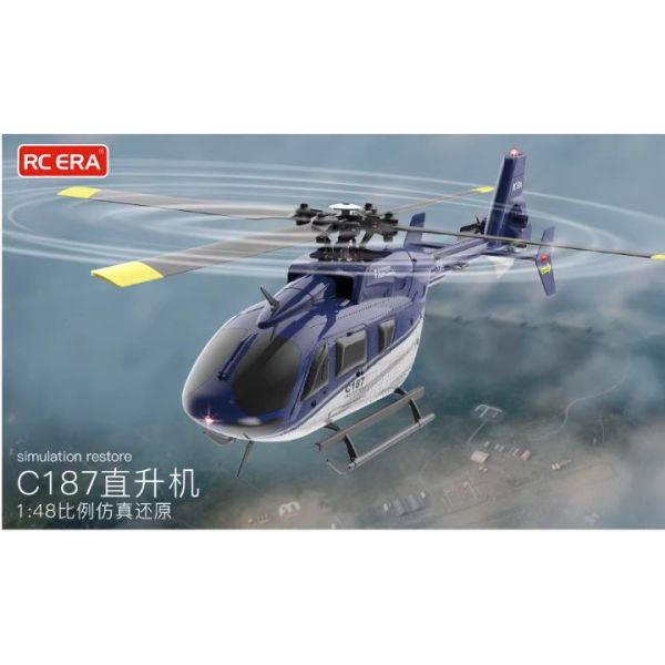 C187遙控直升機 高階總承控  遙控飛機EC135仿真機四通道遙控航模飛機 兒童玩具 