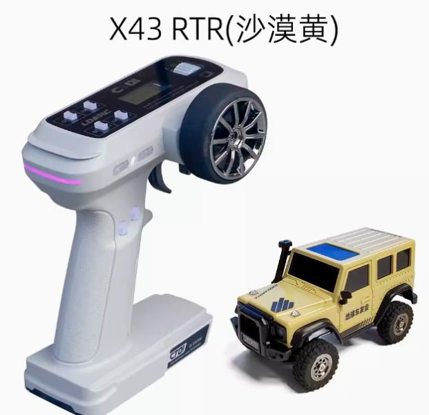 LDARC雷迪安X43 越野1/43 迷你模擬攀爬車四驅牧瑪人RC遙控模型車 