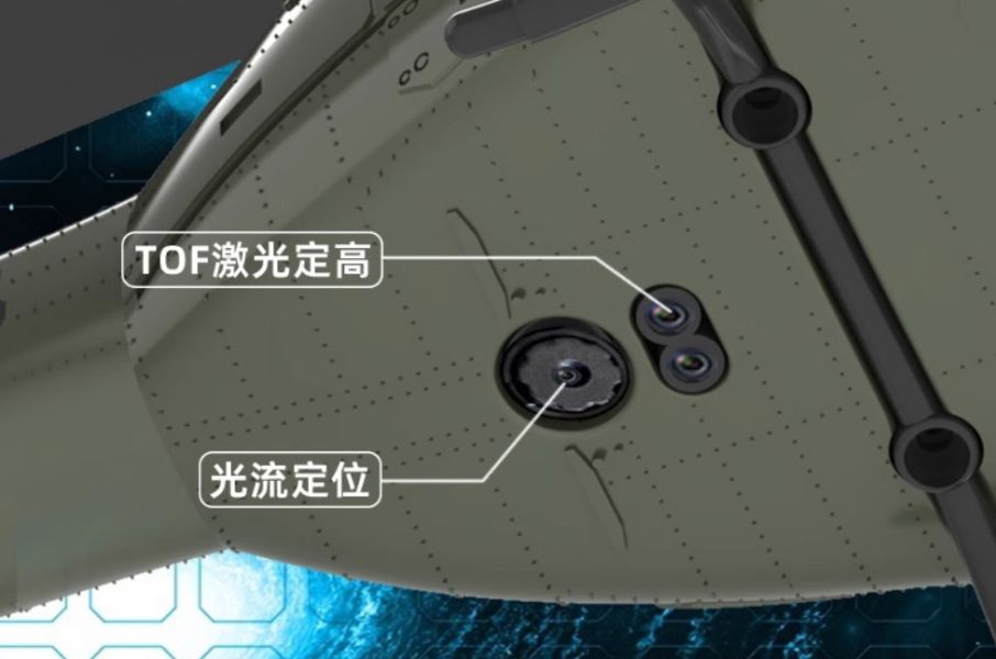 032 1/48  ERA C032 休伊 UH-1 氣壓定高+光流定位+TOF雷射定位 直升機(綠色+武裝掛載) 