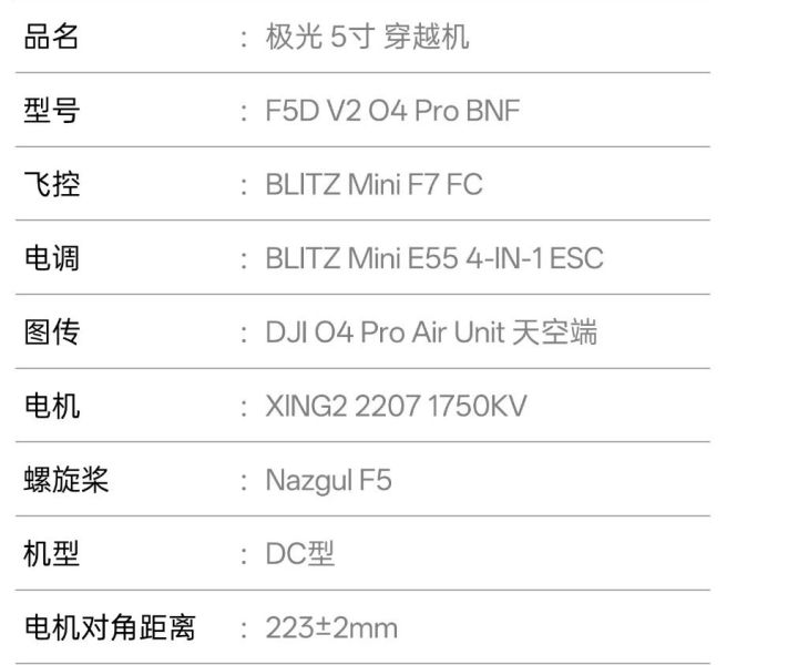 單機身 代購 iFlight翼飛 Nazgul Evoque F5 V2 大疆DJI O4 Pro 5寸花飛穿越機 FPV 