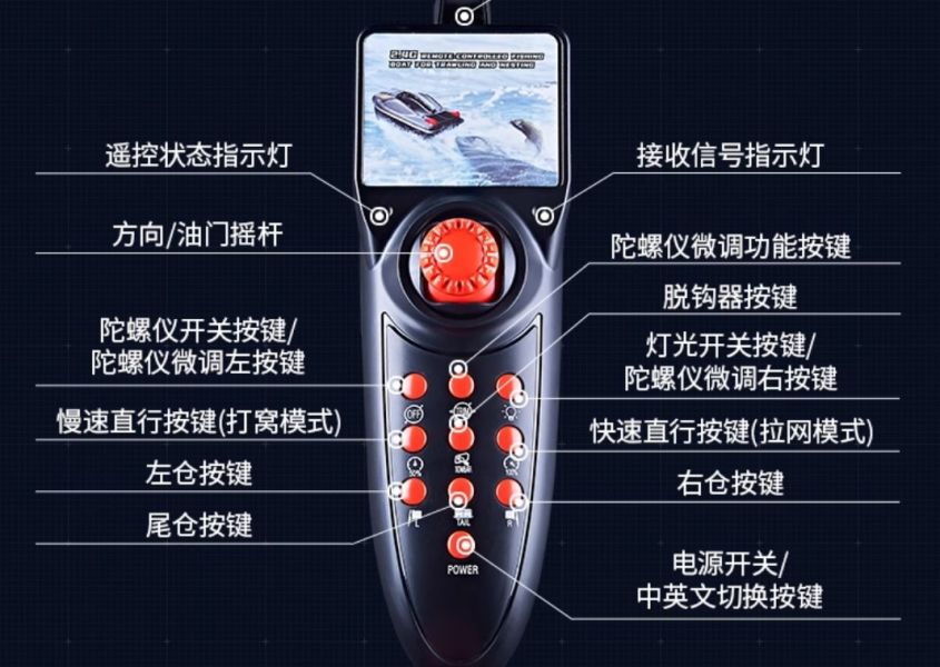 打窩船釣魚拖網送鉤船超大號馬力三倉自動脫鉤智慧語音遙控拉網船 售價6500 