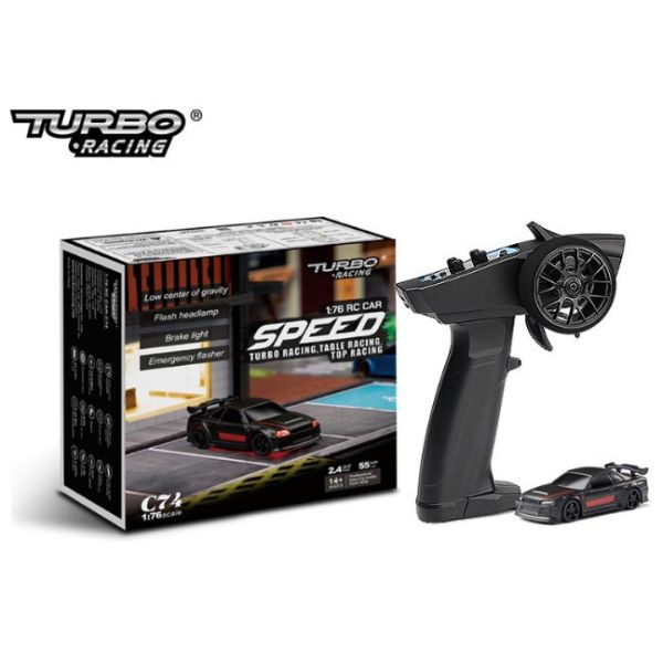 C74 TURBO RACING 1:76全新平跑 C74 全比例迷你 競速車款 1/76 