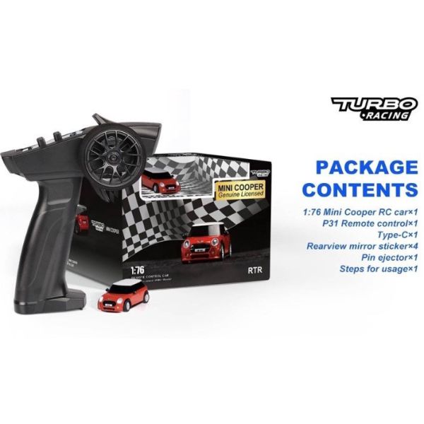 TURBO RACING 全比例 1/76 迷你MINI 微型電動RC 