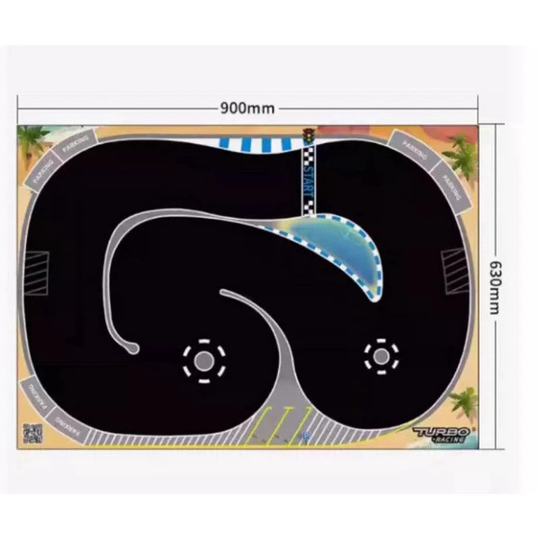 賽道版本 TURBO RACING 1:76競速漂移車 C61 C62 C63 C64  拖車頭C50 全比例遙控 內置陀螺 