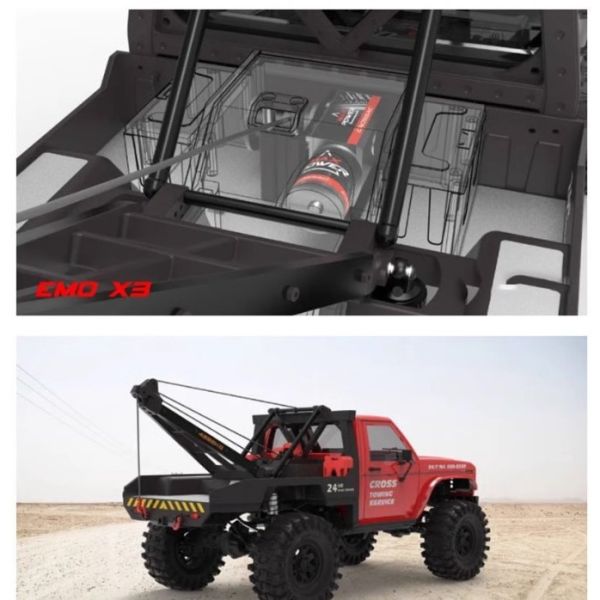 CROSSRC 電動 EMO X3東北虎1/8拖車救援車攀爬車越野車RTR  不含電池 充電器 