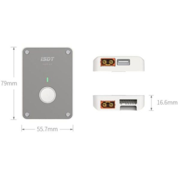 艾斯特ISDT H605 Air 迷你安卓藍牙航模充電器50W/5A 