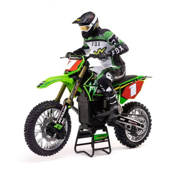 LOSI 1/4 Promoto-MX 摩托車 像真 特技 越野機車 RTR 綠 (附電池和充電器) LOS06002 