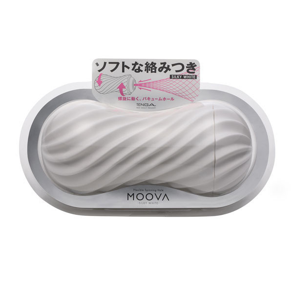 TENGA MOOVA 扭霸杯 [MOOVA/絲綢白][MOV-001] TENGA,MOOVA,扭霸杯,絲綢白,自由,扭動,旋轉,滑動