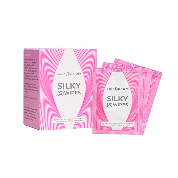 Silky Swipes 絲柔女性私密濕紙巾12片入(3盒組) 有機竹,可分解,外陰部