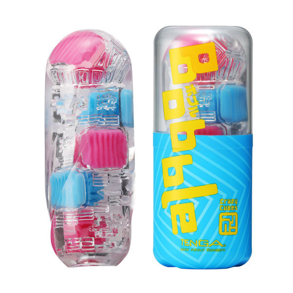 TENGA Bobble 跳動杯 [Crazy Cubes/瘋狂磚][BOB-001] TENGA,跳動杯,蹦跳,衝擊,狂野,進攻,瘋狂磚,彈跳,滾動