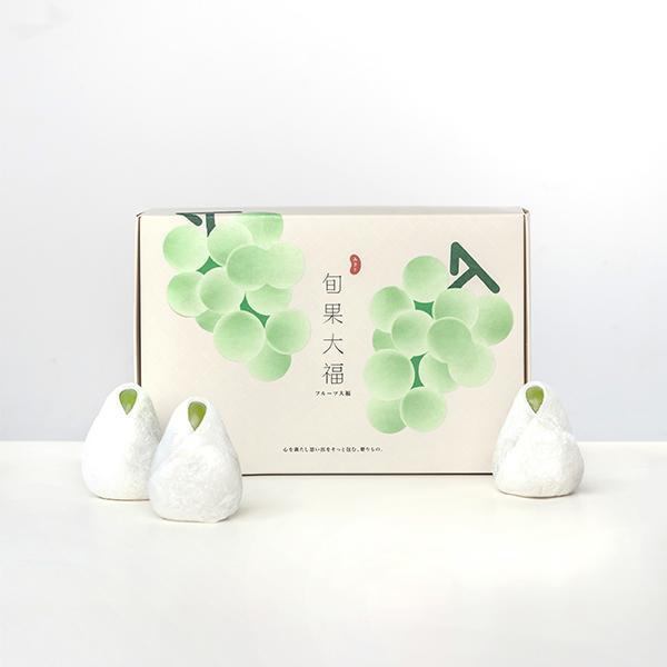 旬果大福白葡萄6入禮盒 米弎豆,草莓大福,葡萄大福,和菓子,日式甜點,九州,日本