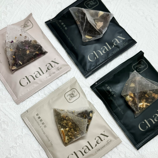 花果茶｜綜合嚐鮮組 ChaLax,花果茶,花果茶包,台灣茶包,台灣茶,果乾茶,試喝申請,優惠申請,試喝試飲,玫好蜜桃紅,橙曦照桂花,沁醒迷迭香,菊一縷清香,花草茶推薦,花草茶哪裡買,玫瑰花茶