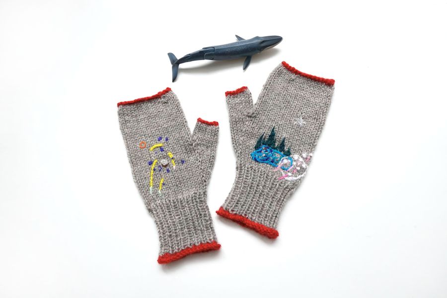 Merino Wool Fingerless Gloves 
