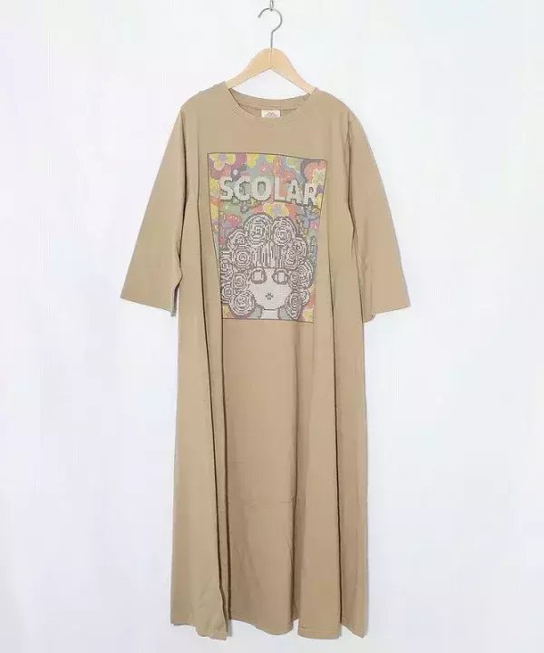 馬賽克娃頭抗UV洋裝 