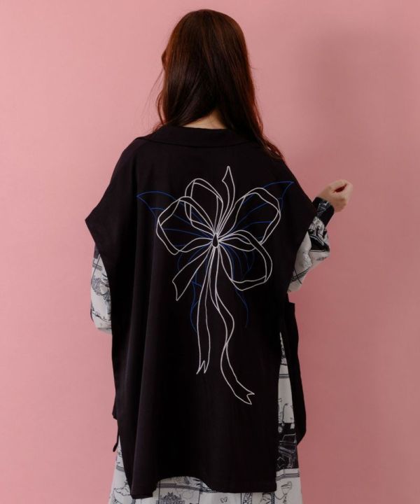 緞帶刺繡背心 