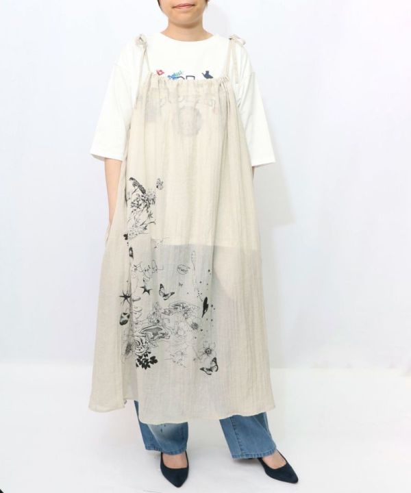 花朵蝴蝶背心洋 