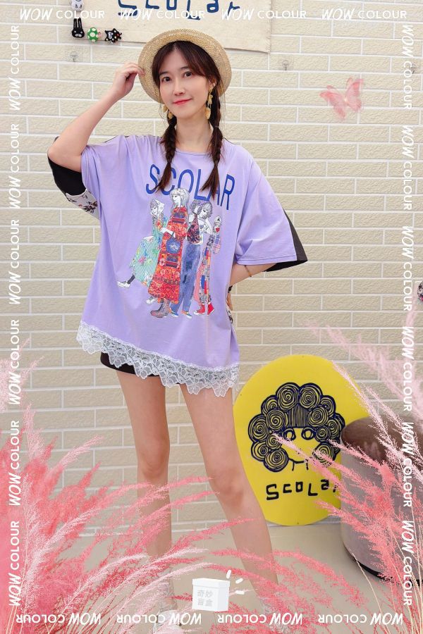 女孩們的時尚穿搭上衣 