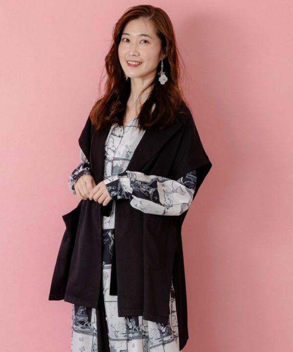緞帶刺繡背心 