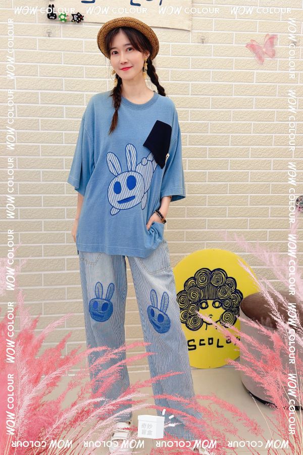 Parity兔兔丹寧褲 