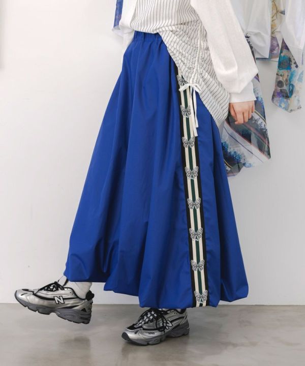 Sporty蝴蝶滾邊裙 