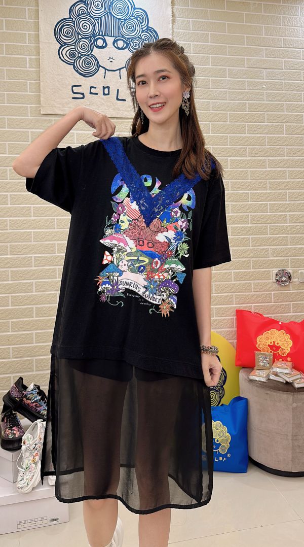 V蕾絲洋裝 