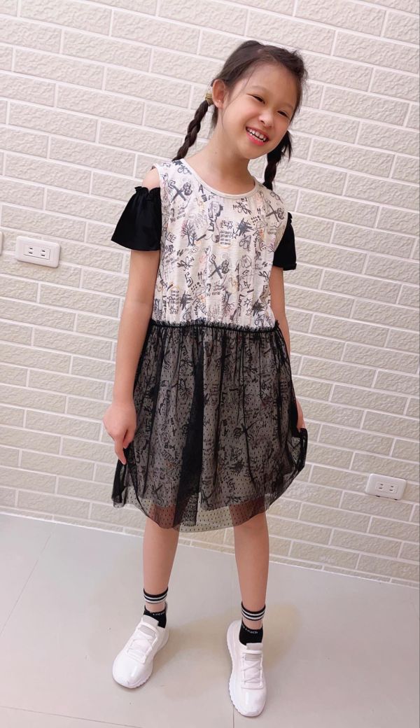 KIDs塗鴉洋裝 