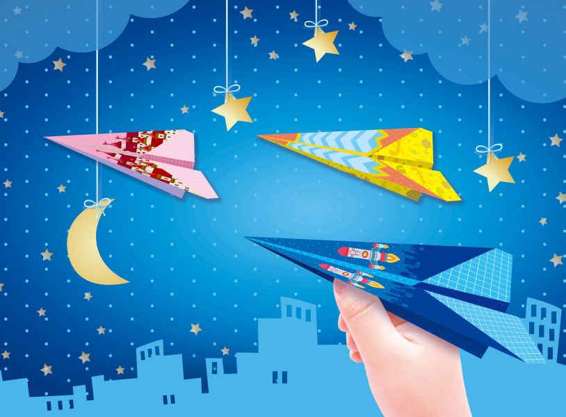 好玩的手作遊戲書：神奇紙飛機-入門版 