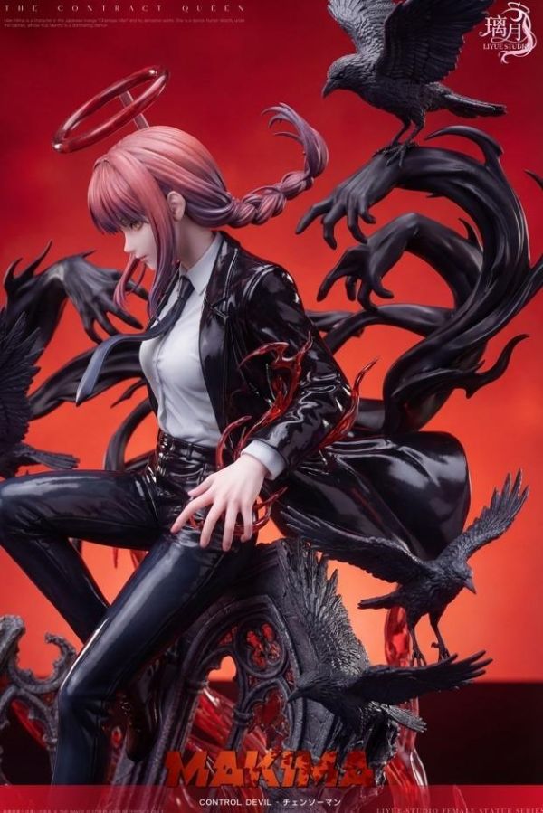 【預購】璃月 瑪奇瑪 環焰鴉影 鏈鋸人 心蹤,shinzou,GK,雕像,公仔,玩具,模型,一番賞,GK模型,GK雕像