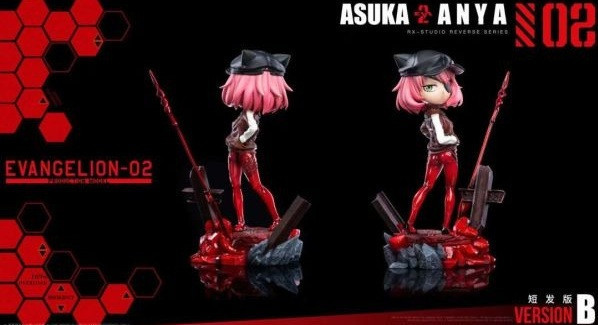 【預購】RX 明日香安妮亞 間諜家家酒 EVA新世紀福音戰士 心蹤,shinzou,GK,雕像,公仔,玩具,模型,一番賞,GK模型,GK雕像