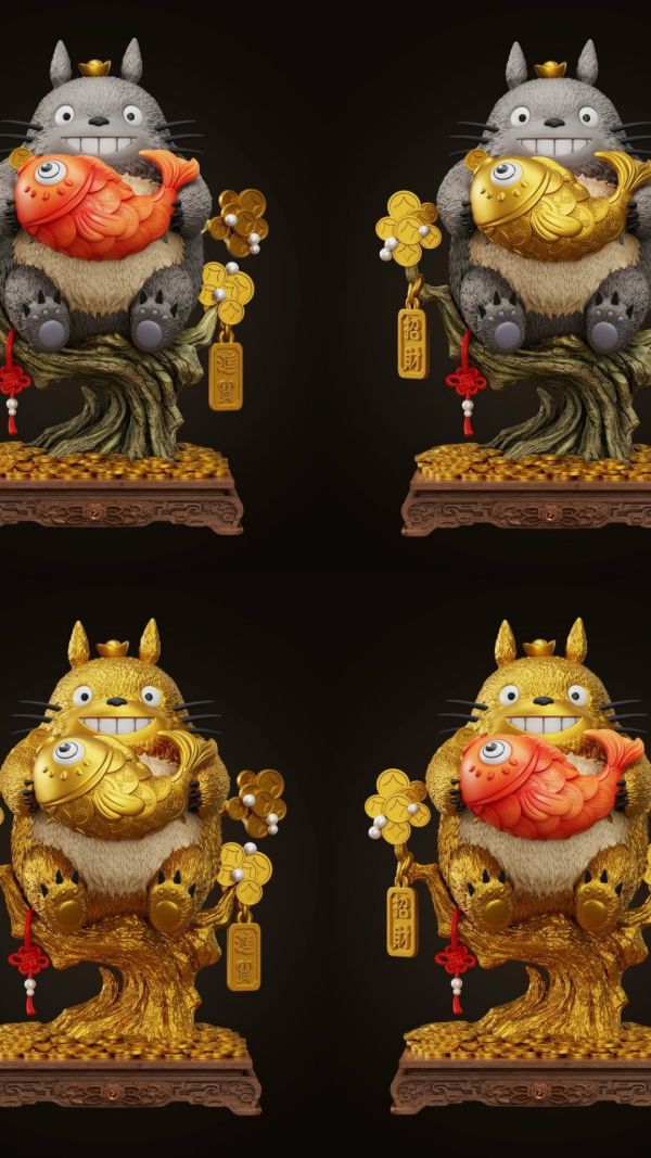 【預購】WAWA 招財龍貓 宮崎駿 心蹤,shinzou,GK,雕像,公仔,玩具,模型,一番賞,GK模型,GK雕像