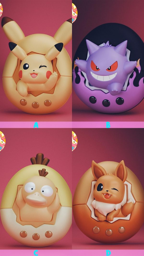 【預購】蛋仔 TAMAGO 電子寵物 拓麻哥 寶可夢 心蹤,shinzou,GK,雕像,公仔,玩具,模型,一番賞,GK模型,GK雕像