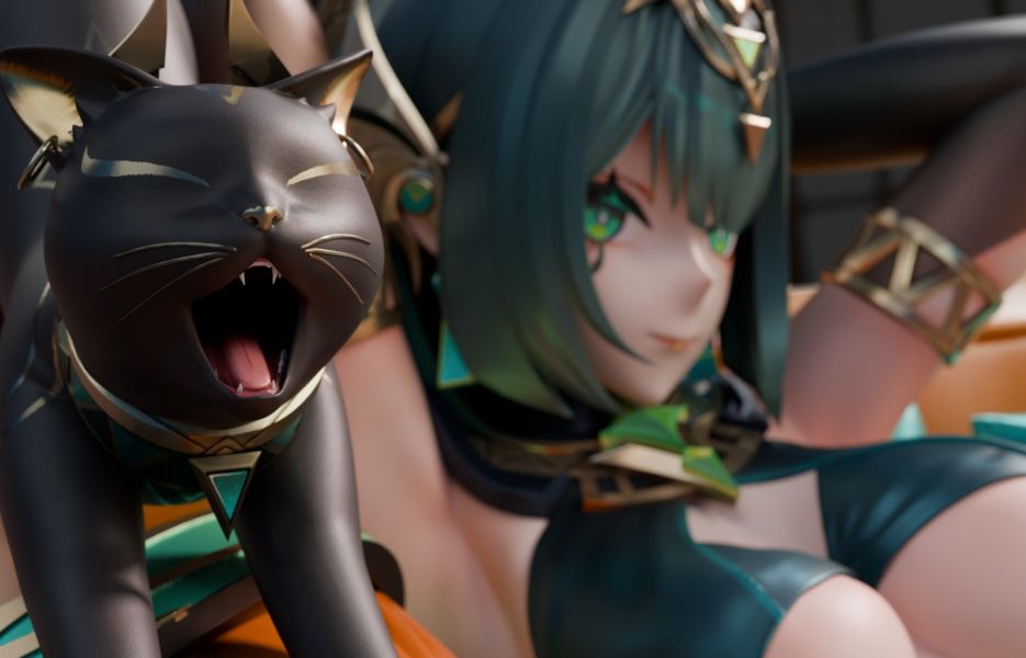 【預購】迷因 奈芙爾 原神 心蹤,shinzou,GK,雕像,公仔,玩具,模型,一番賞,GK模型,GK雕像