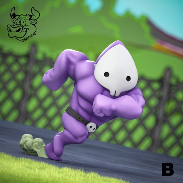【預購】NIUZI 牛子 狂扁小朋友 紫色恐怖 心蹤,shinzou,GK,雕像,公仔,玩具,模型,一番賞,GK模型,GK雕像