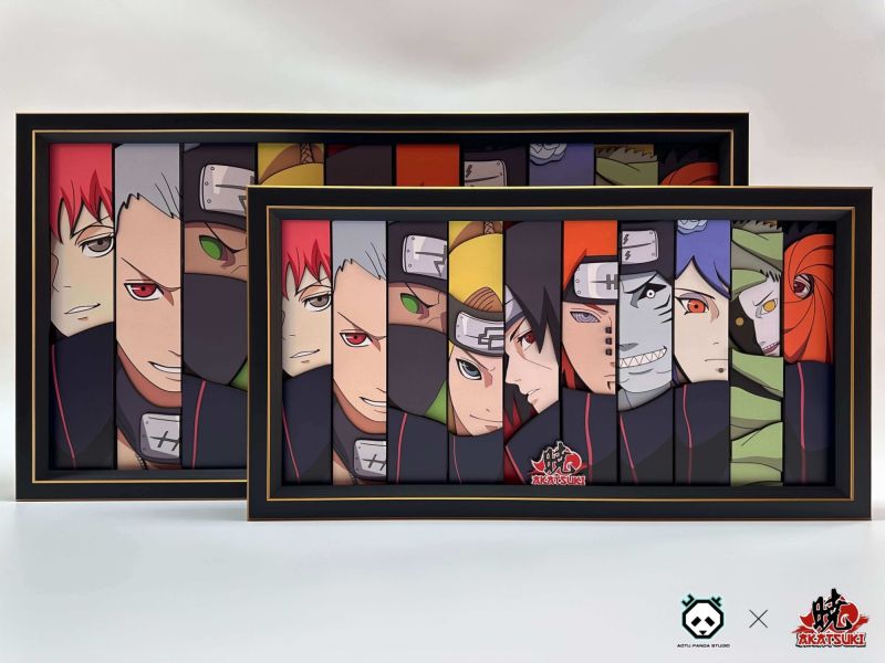【海外現貨】凹凸Panda×Akatsuki 曉組織橫版 立體畫 裝飾畫 火影忍者 心蹤,shinzou,GK,雕像,公仔,玩具,模型,一番賞,GK模型,GK雕像