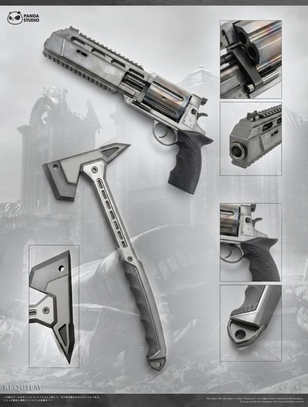 【預購】Panda 1/1 安魂曲左輪 戰術手斧 惡靈古堡 心蹤,shinzou,GK,雕像,公仔,玩具,模型,一番賞,GK模型,GK雕像